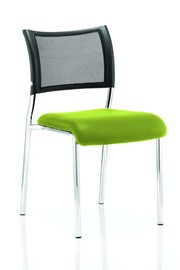 Melbourne Chrome Stacking Chair - Citrus Green 