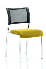 Melbourne Chrome Stacking Chair - Yellow 