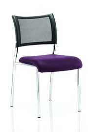 Melbourne Chrome Stacking Chair - Purple 