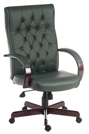 Warwick Leather Office Chair - Green 