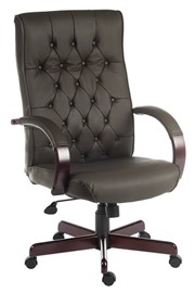 Warwick Leather Office Chair - Brown 