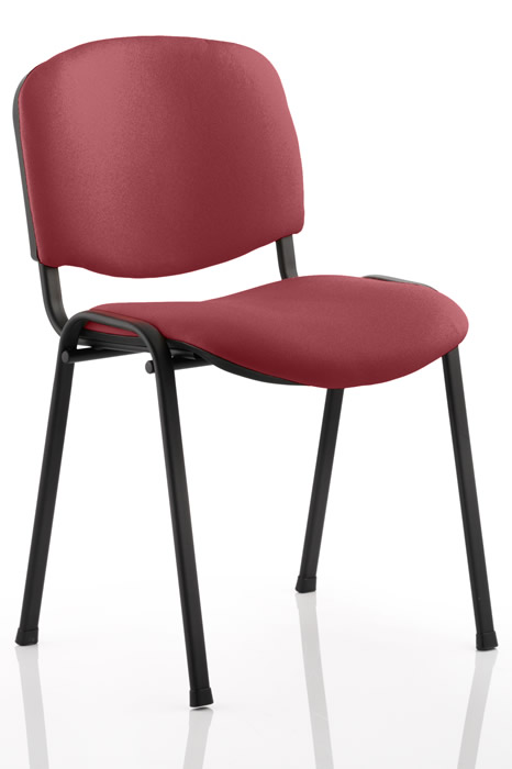 View Red Fabric Conference Chair With Arms Stackable 12 High information