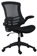 Mesh Back Office Chair - Folding Arms - 5 Colours - Height Adjustable ...