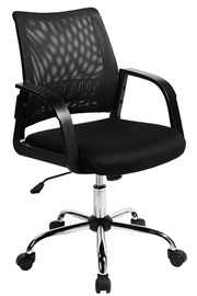 Calypso Medium Back Mesh Desk Chair - Black 