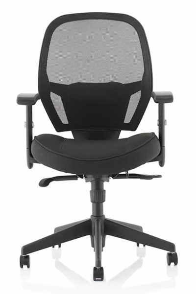 Black Denver Mesh Office Chair Adjustable Arms