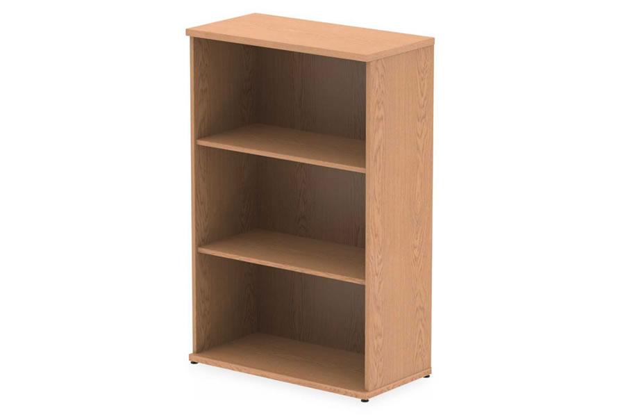 View Light Oak 1200mm High Home Office Bookcase Two Fully Adjustable Shelves 1200mm x 800mm Solid Back Panel Home Office Shelving Unit Norton information