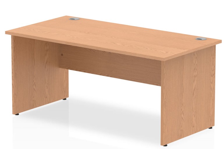 Norton Oak Rectangular Panel End Desk