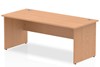 Norton Oak Rectangular Panel End Desk