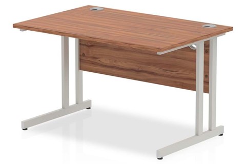 Nova Walnut  Rectangular Cantilever Desk - 1200mm x 800mm