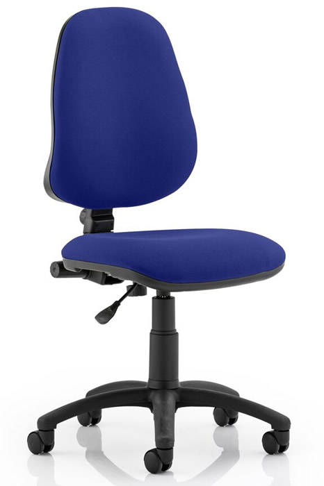 Calypso Upholstered Office Chair - Large Range Of Fabrics - Added Arm