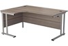 Kestral Grey Oak Cantilever Corner Workstation