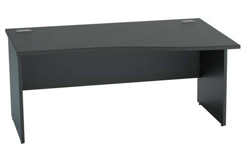 Nene Black Wave Desk - 1200mm x 800mm Right Hand Wave