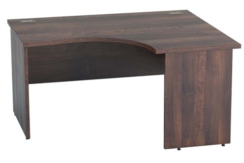 Harmony Walnut Corner Panel End Desk - 1600mm x 1200mm Right Hand