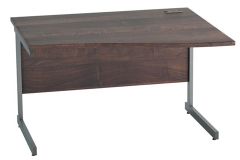 Harmony Walnut Wave Cantilever Desk - 1200mm x 800mm Right Hand