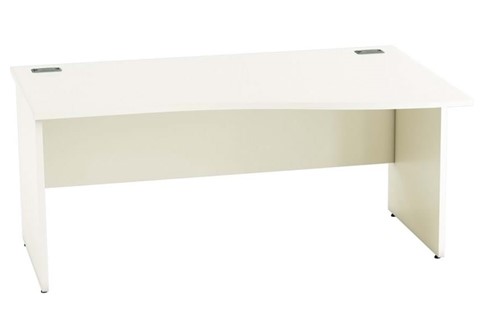 Avon White Wave Panel Leg Desk - 1200mm x 800mm Right Hand Wave