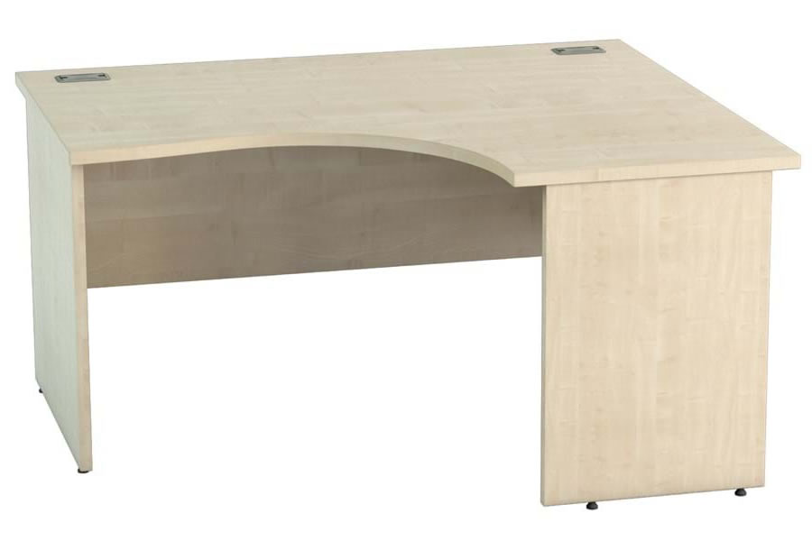 View Maple L Shaped Right Corner Desk 1800mm x 1200mm Thames information