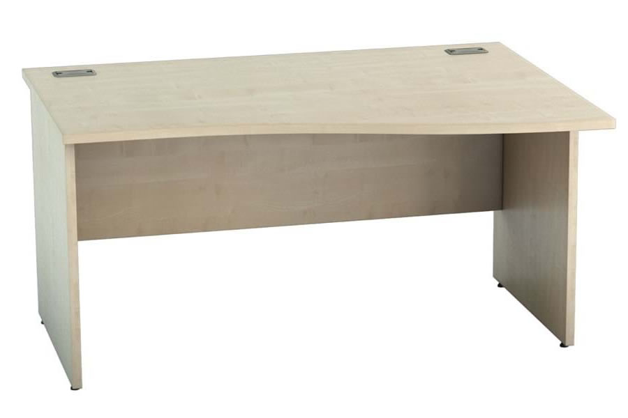 View Maple Wave Desk Right Hand 1200mm x 800mm Thames information