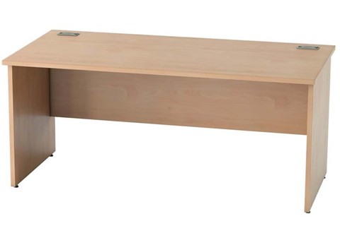 Thames Beech Rectangular Panel Leg Desk - 800mm x 800mm