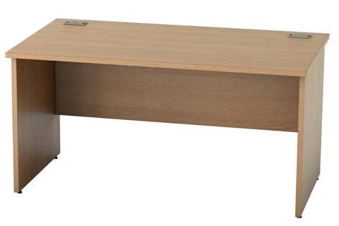 Thames Light Oak Rectangular Panel Leg Desk - 1800mm x 800mm