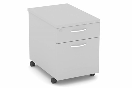 Grey Mobile Pedestal 2 Drawers A4 Or Foolscap Files Cloud