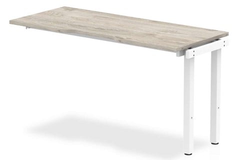 Gladstone Grey Oak Single Extension Desk - 1400mm 