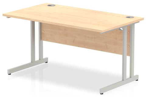 Solar Maple Rectangular Cantilever Desk - 1400mm x 600mm