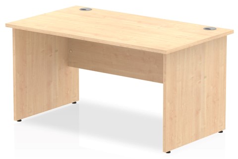 Solar Maple Rectangular Panel End Desk - 1400mm x 600mm