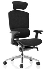 Ergo Click Plus Fabric Office Chair - Black 