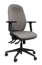 High Back Grey Office Chair - Posture Comfort