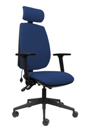 Ergo Sit Dark Blue High Back Office Chair