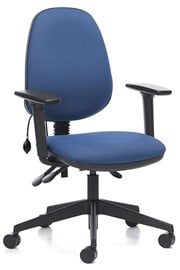 Ergo Lumbar Support Office Chair - Blue