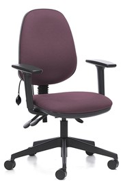 Ergo Lumbar Support Office Chair - Purple