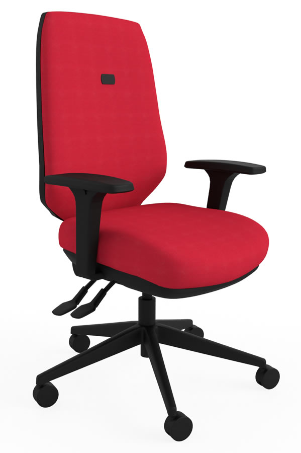 View Red Luxury Ergonomic Best Home Office Desk Chair Multiple Features Orthopaedic Backrest Comfy Office Chair Suits Larger User Ergo Flex information