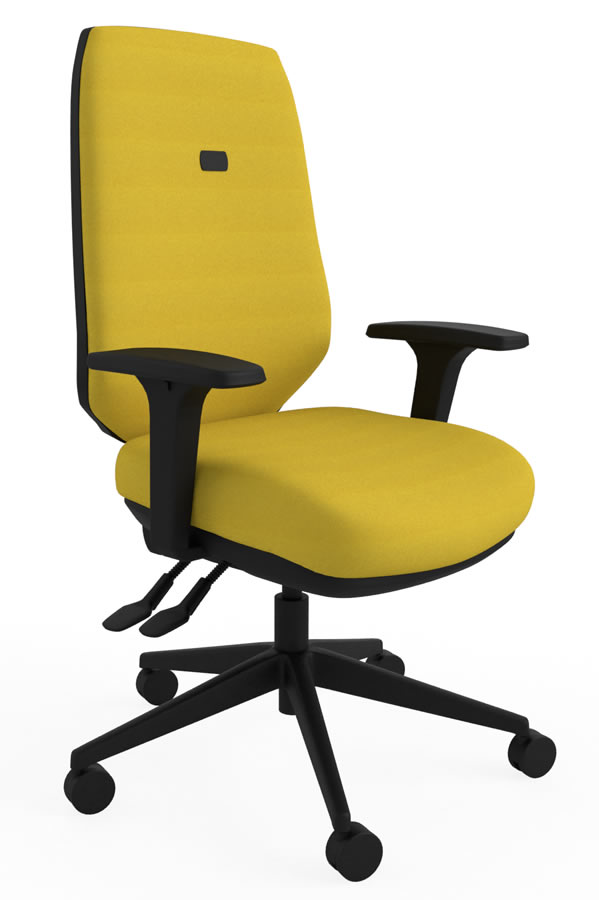 View Yellow Luxury Ergonomic Best Home Office Desk Chair Multiple Features Orthopaedic Backrest Comfy Office Chair Suits Larger User Ergo Flex information