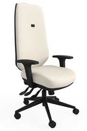 Ergo Adjust High Back Office Chair - Cream 