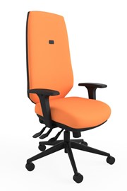 Ergo Adjust High Back Office Chair - Orange 