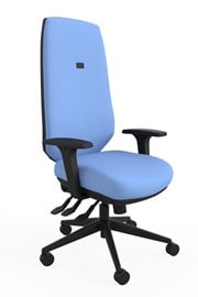 Ergo Adjust High Back Office Chair - Blue 