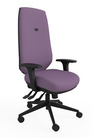 Ergo Adjust High Back Office Chair - Purple 