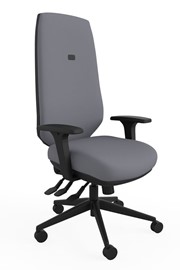 Ergo Adjust High Back Office Chair - Grey 