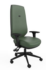 Ergo Sync Vegan Leather Ergonomic Office Chair - Green