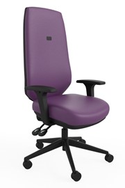 Ergo Sync Vegan Leather Ergonomic Office Chair - Purple