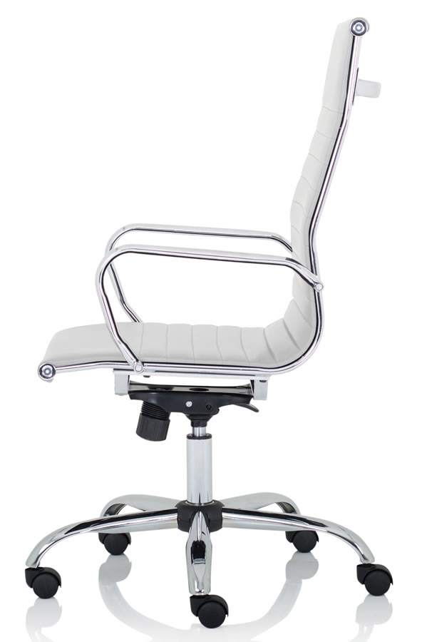 White high back executive office outlet chair