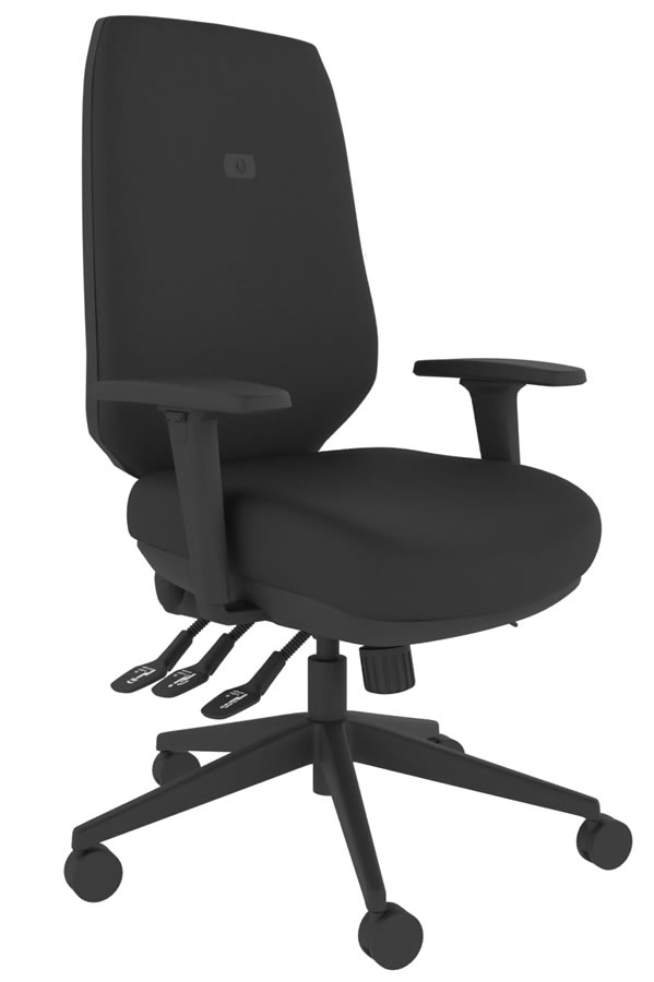 View Black Ergo Body Balance Office Chair Body Balance Mechanism Adjustable Lumber For Backpain Seat Slide Adjustment Positiv Posture 24hr Chair information