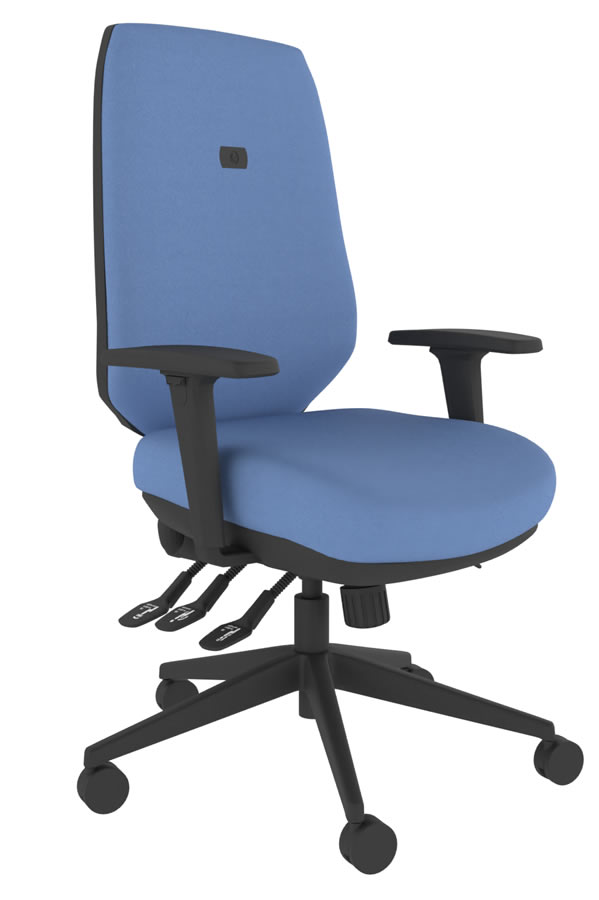 View Blue Ergo Body Balance Office Chair Body Balance Mechanism Adjustable Lumber For Backpain Seat Slide Adjustment Positiv Posture 24hr Chair information