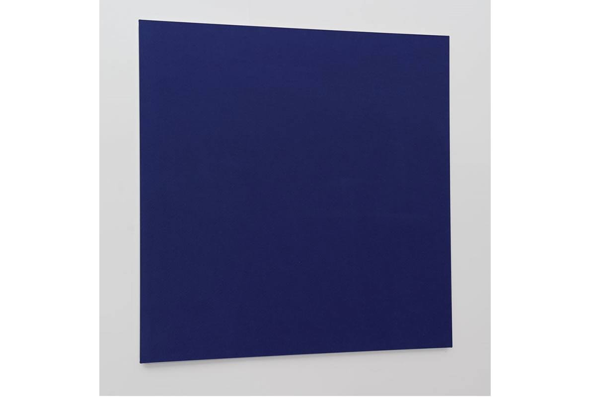 View Blue Fabric Flame Shield Frameless School Or Office Noticeboard 1200mm x 1200mm Wall Fixings Included 2Year Product Guarantee Quick Delivery information