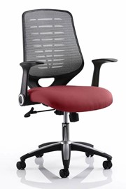 Chilli Olympia Operator Chair With Silver Mesh Back