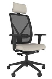 Pluto Ergonomic Mesh Office Chair - Cream 