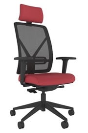 Pluto Ergonomic Mesh Office Chair - Red 