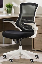 Ergo Black Mesh Home Office Chair - White Frame