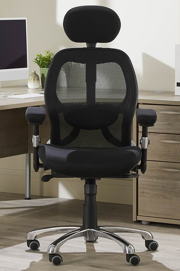 Weber high back mesh deals chair with headrest